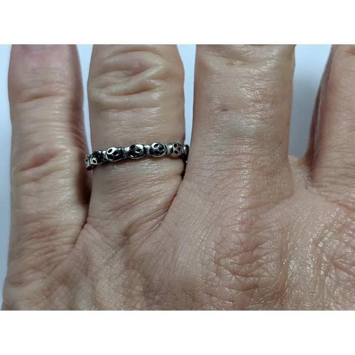 Rings Ghosts or Skull Crossbones Sterling Silver Rings so cute Monica
