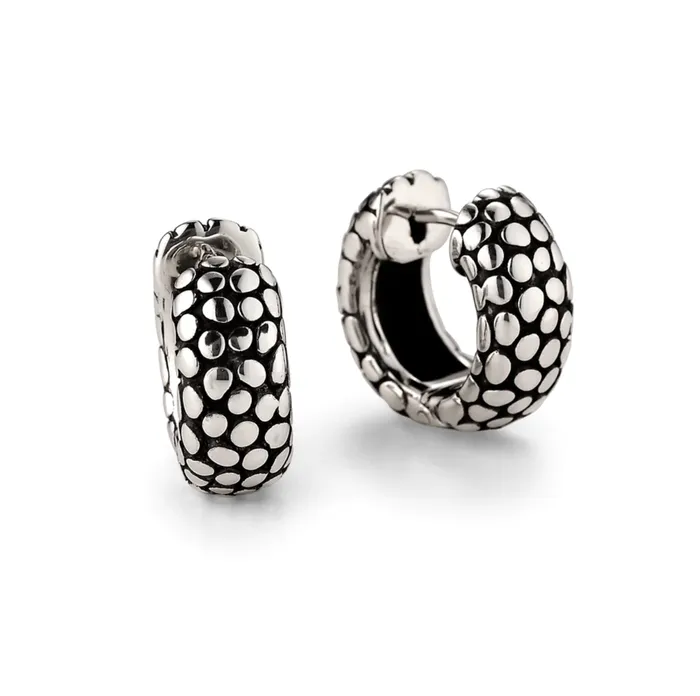 Round Stingray Snap Hoop Earrings Zina Sterling Earrings
