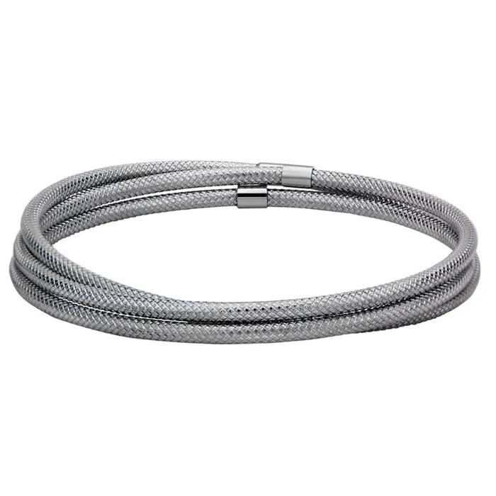 Silver Tone Stainless Steel Connected Three Kadaa Set INOX JEWELRY Earrings Silver Tone Stainless Steel Connected Three Kadaa Set INOX JEWELRY Earrings