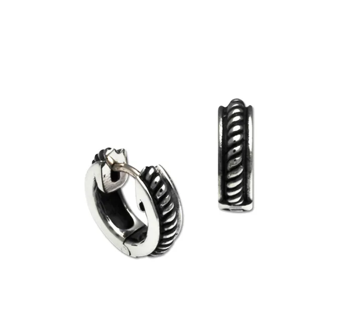 Small Twist Wire Snap Hoop Earrings Zina Sterling Earrings