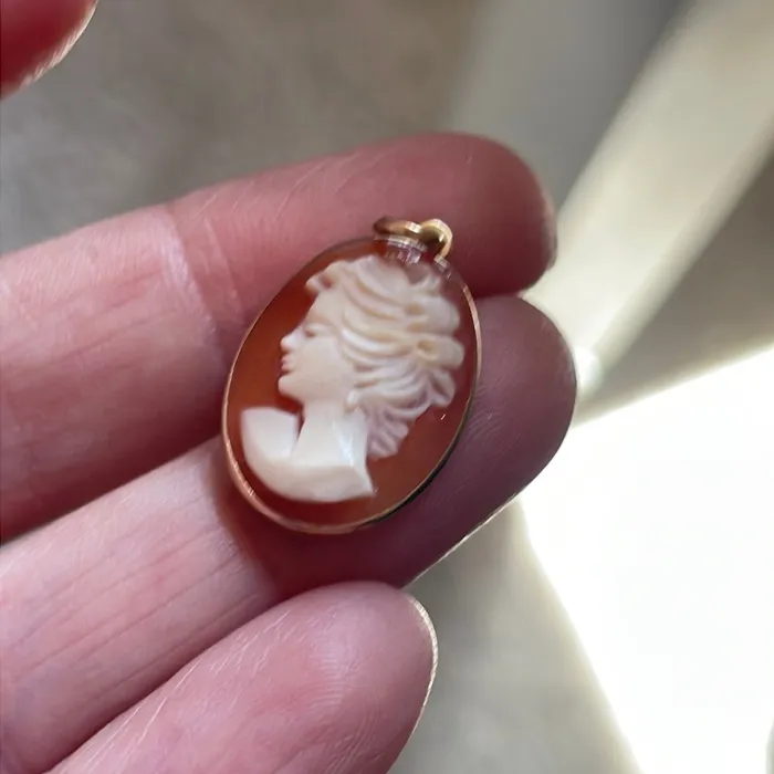 Vintage Paris Jewelry PreStyled Sets Cameo Pendant 14k Gold Vintage