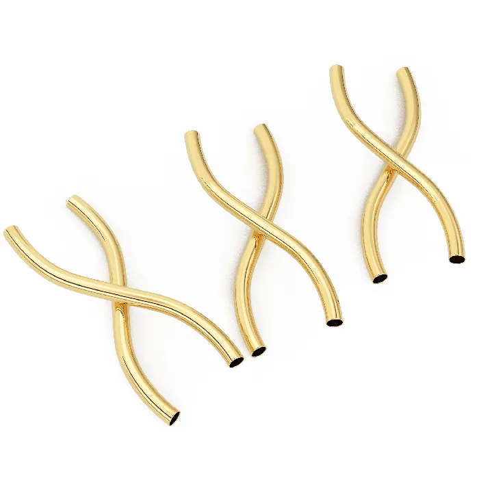 14K 18mm Hug And Kiss Tube Beads Solid Gold Findings Gold Tube Spacers Gold Spacers Jalvi Co PreStyled Sets 14K 18mm Hug And Kiss Tube Beads Solid Gold Findings Gold Tube Spacers Gold Spacers Jalvi Co PreStyled Sets