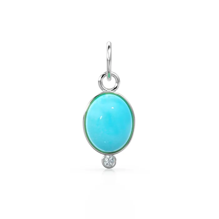 14k Gold Arizona Turquoise Pendant With Diamond Gemstone Findings Birthstone Oval Turquoise Sleeping Beauty Solid Gold bezel Jalvi Co PreStyled Sets 14k Gold Arizona Turquoise Pendant With Diamond Gemstone Findings Birthstone Oval Turquoise Sleeping Beauty Solid Gold bezel Jalvi Co PreStyled Sets