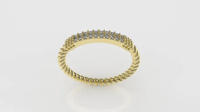 14K Gold Ring with 20 DIAMONDS FILIGREE STT PRONG Rope Style JCM DESIGN JEWELRY Rings 14K Gold Ring with 20 DIAMONDS FILIGREE STT PRONG Rope Style JCM DESIGN JEWELRY Rings