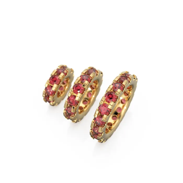 14k Gold Roundel Garnet Charm Garnet Wheel Charm Round Charm Holder Eternity Round Garnet Band Connector January birthstone Jalvi Co Charm Necklaces 14k Gold Roundel Garnet Charm Garnet Wheel Charm Round Charm Holder Eternity Round Garnet Band Connector January birthstone Jalvi Co Charm Necklaces