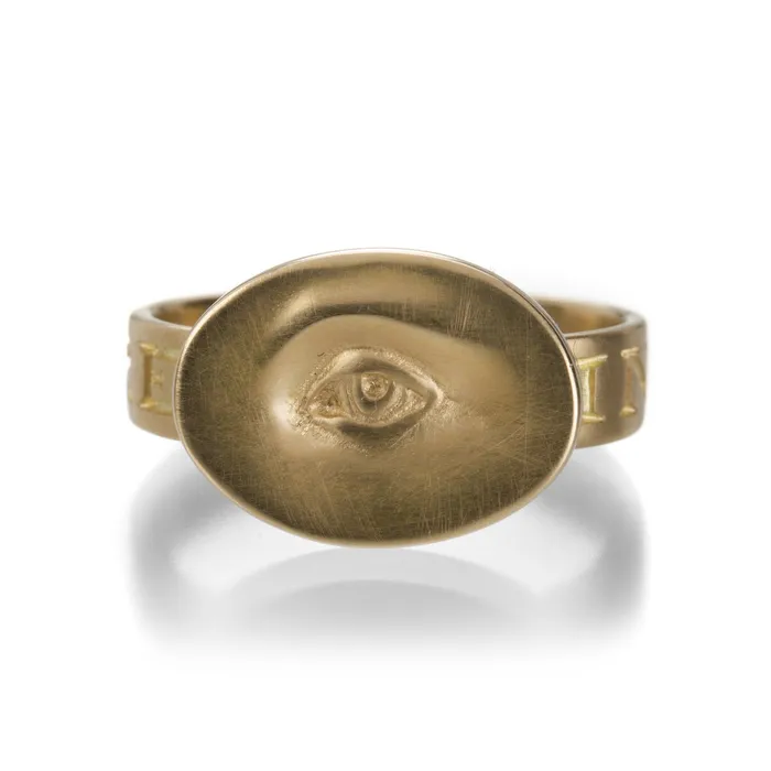 18k Small Eye Ring Gabriella Kiss Rings