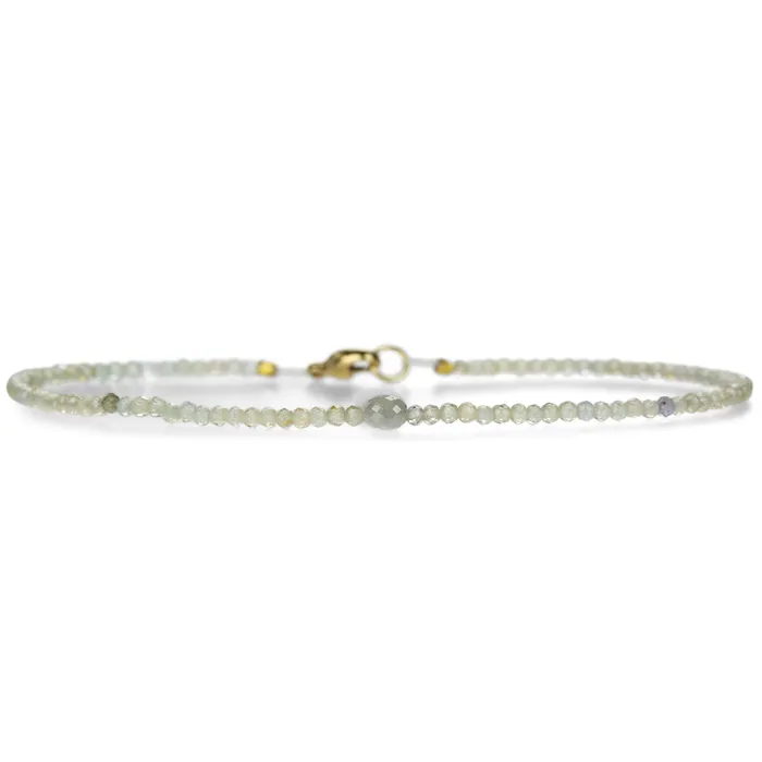 18k Zircon and Gray Diamond Beaded Bracelet Margaret Solow Bracelets