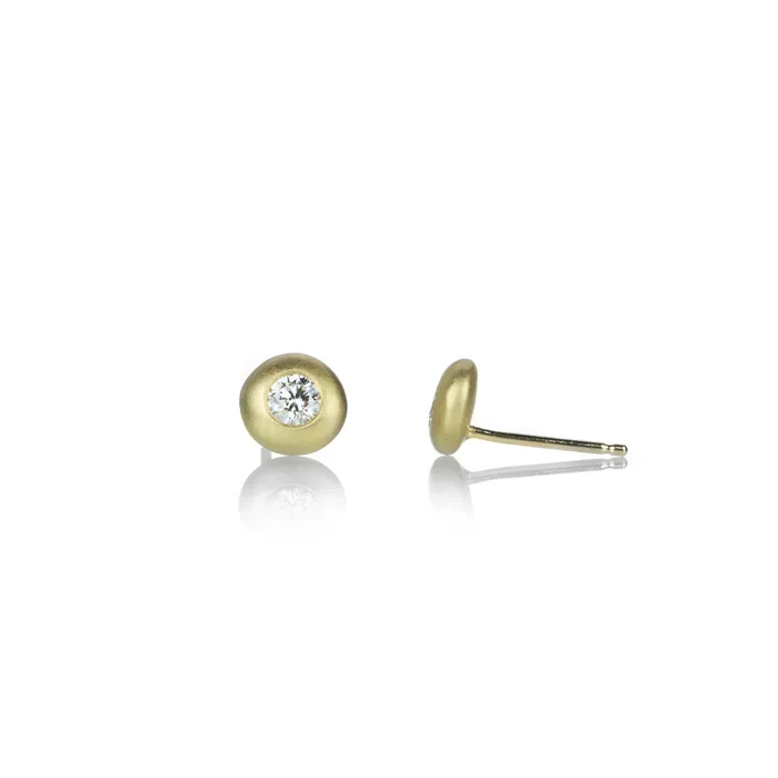 Anne Sportun Diamond Bezel Stud Earrings Earrings Anne Sportun Diamond Bezel Stud Earrings Earrings