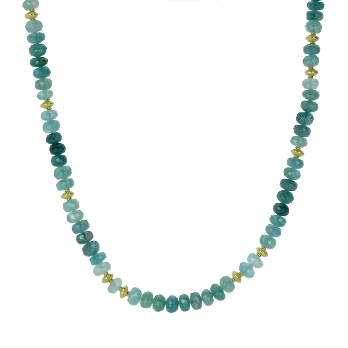 Barbara Heinrich Necklaces Grandidierite Rondelle Necklace