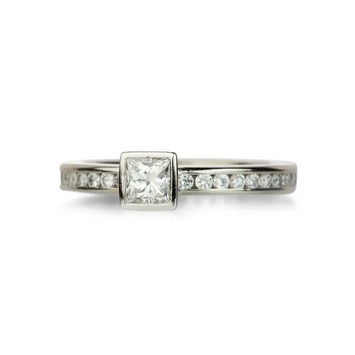 Barbara Heinrich Rings Platinum Princess Cut Diamond Ring Barbara Heinrich Rings Platinum Princess Cut Diamond Ring