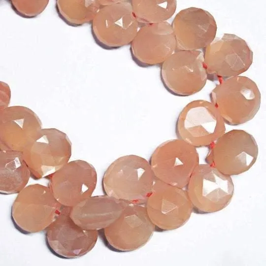 Beads Supplies USA Natural Peach Moonstone Faceted Heart Drop Beads 10mm 8inches Earrings Beads Supplies USA Natural Peach Moonstone Faceted Heart Drop Beads 10mm 8inches Earrings