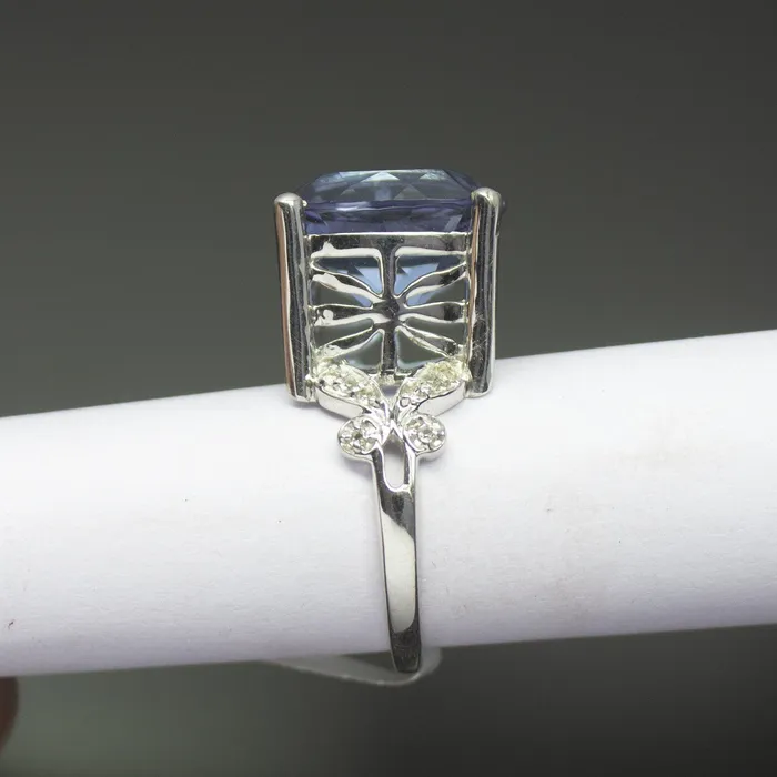 Beads Supplies USA Rings Christmas Gift 75g Handmade Alexite Designer 925 Sterling Silver Ring