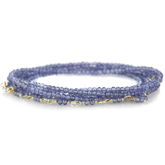 Bracelets 14k Iolite Wrap Bracelet Anne Sportun