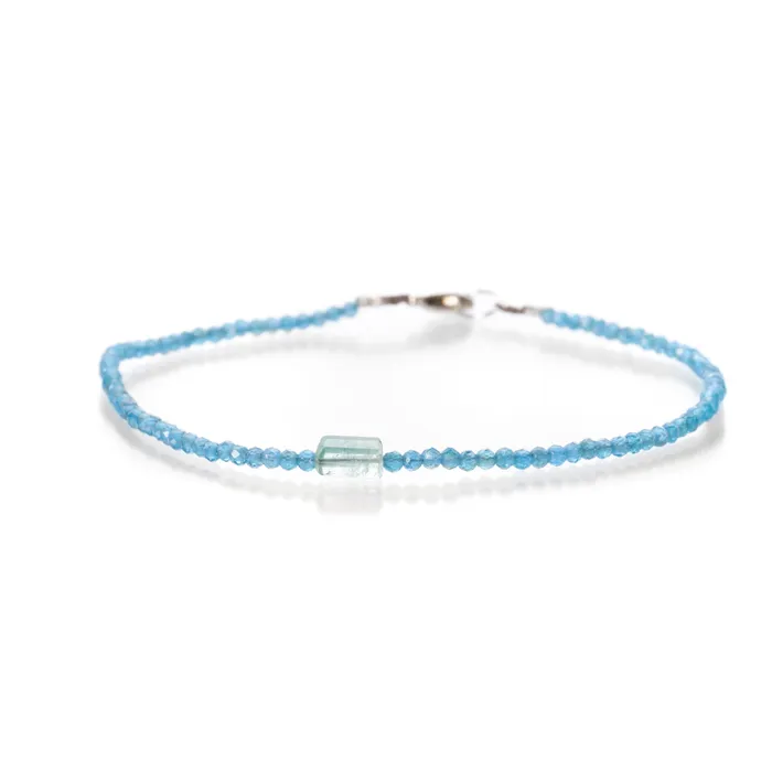 Bracelets Apatite and Tourmaline Bracelet Margaret Solow