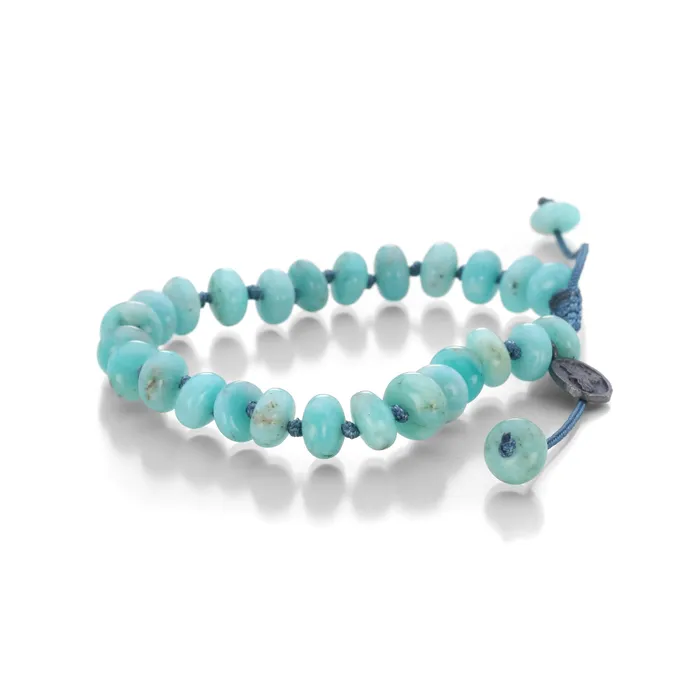 Bracelets Joseph Brooks 8mm Smooth Peruvian Amazonite Bead Bracelet