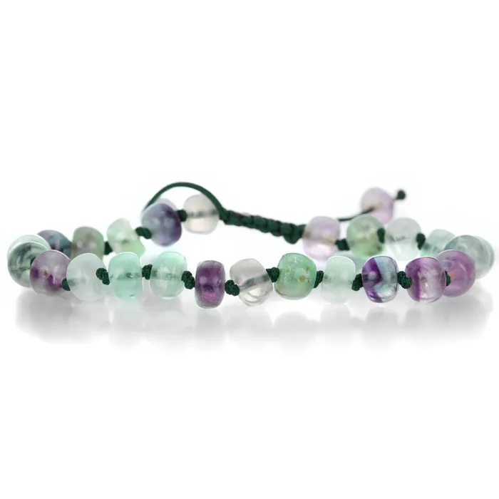 Bracelets Joseph Brooks Purple and Green Fluorite Bracelet