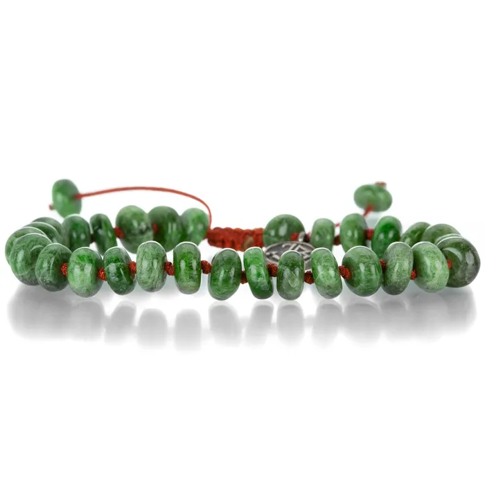 Bracelets Joseph Brooks Smooth 8mm Chrome Diopside Bracelet