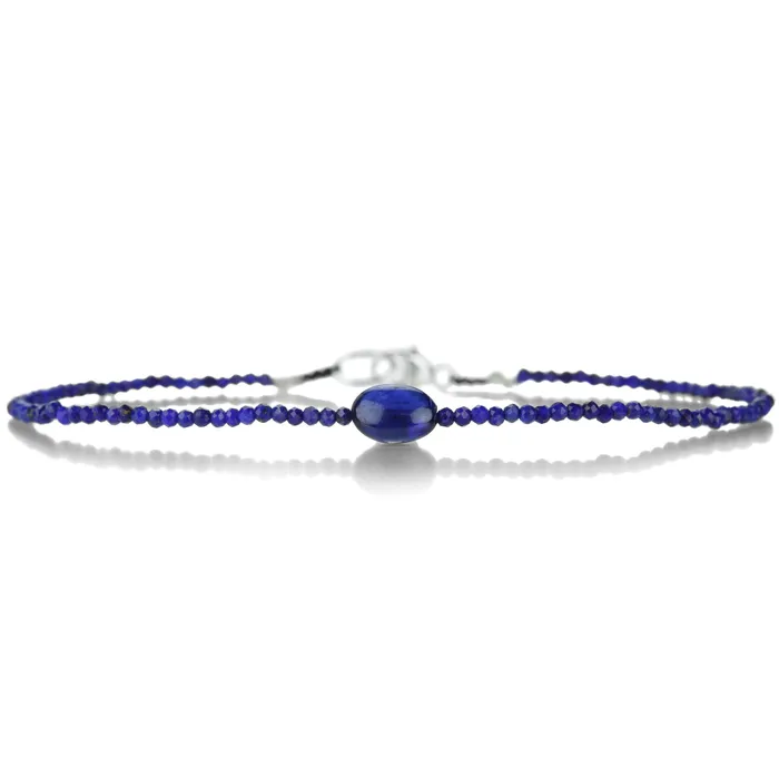 Bracelets Margaret Solow Lapis and Iolite Beaded Bracelet