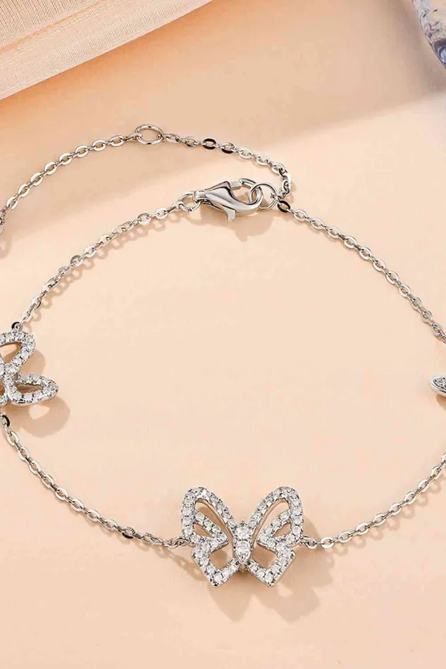 Bracelets Trendsi Moissanite Butterfly Shape Bracelet