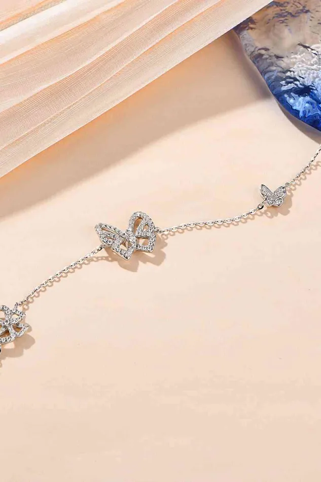 Bracelets Trendsi Moissanite Butterfly Shape Bracelet