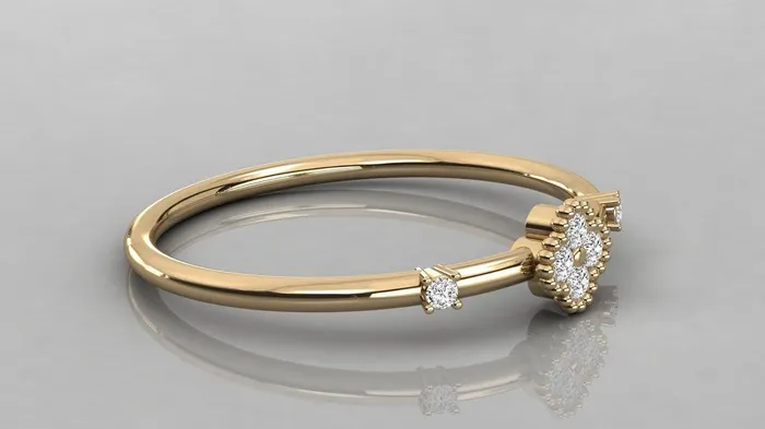 Brilliant Diamond Band in 14k Gold Round Diamond Ring Gold Band White Diamond Ring Clover Diamond Wedding Band Jalvi Co Rings Brilliant Diamond Band in 14k Gold Round Diamond Ring Gold Band White Diamond Ring Clover Diamond Wedding Band Jalvi Co Rings