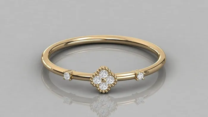 Brilliant Diamond Band in 14k Gold Round Diamond Ring Gold Band White Diamond Ring Clover Diamond Wedding Band Jalvi Co Rings Brilliant Diamond Band in 14k Gold Round Diamond Ring Gold Band White Diamond Ring Clover Diamond Wedding Band Jalvi Co Rings