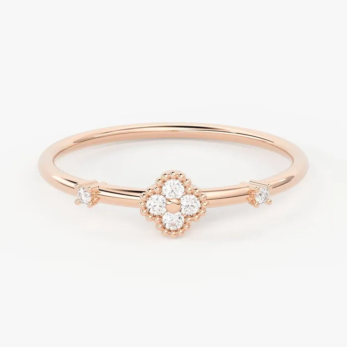 Brilliant Diamond Band in 14k Gold Round Diamond Ring Gold Band White Diamond Ring Clover Diamond Wedding Band Jalvi Co Rings Brilliant Diamond Band in 14k Gold Round Diamond Ring Gold Band White Diamond Ring Clover Diamond Wedding Band Jalvi Co Rings