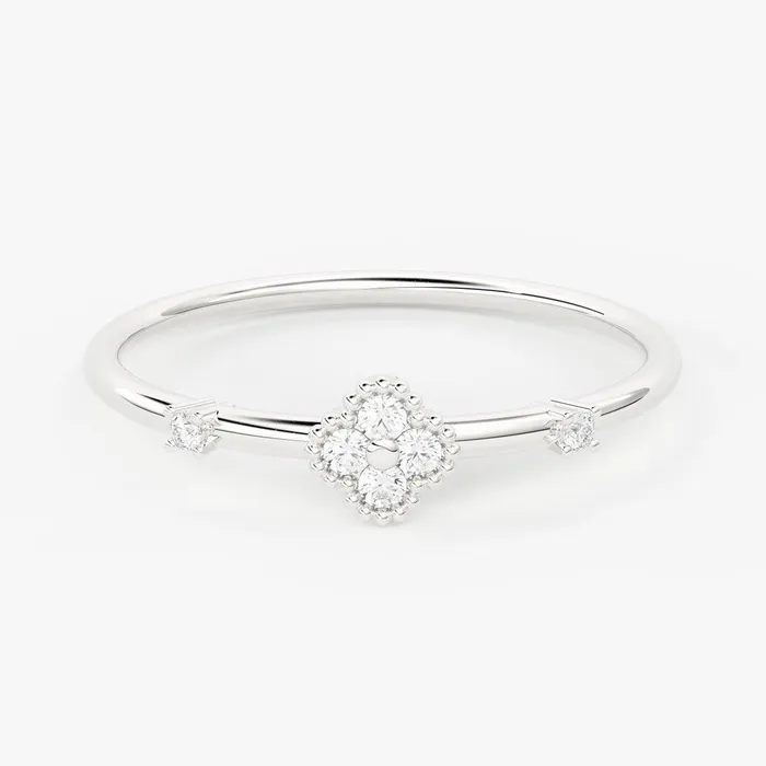 Brilliant Diamond Band in 14k Gold Round Diamond Ring Gold Band White Diamond Ring Clover Diamond Wedding Band Jalvi Co Rings Brilliant Diamond Band in 14k Gold Round Diamond Ring Gold Band White Diamond Ring Clover Diamond Wedding Band Jalvi Co Rings