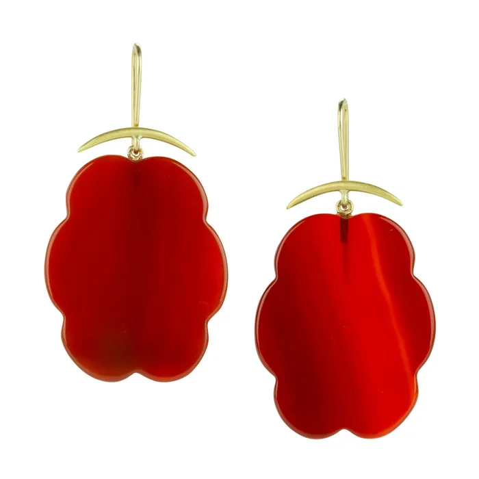 Carnelian Cloud Drop Earrings Gabriella Kiss Earrings