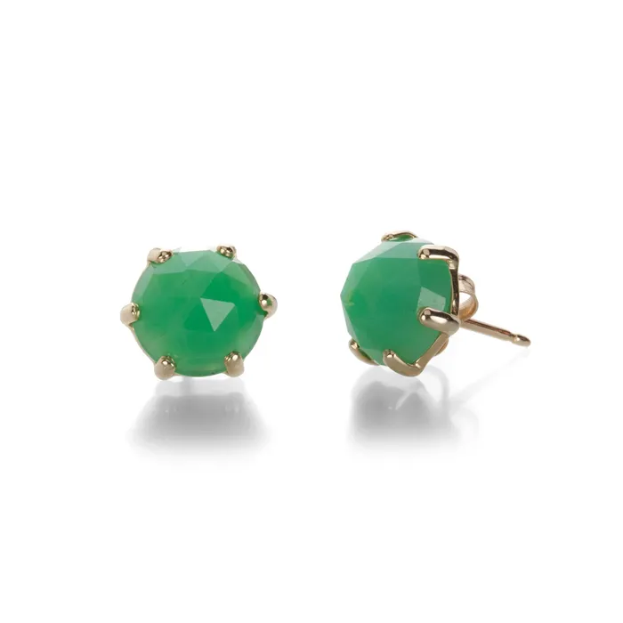 Chrysoprase Stud Earrings Jamie Joseph Earrings