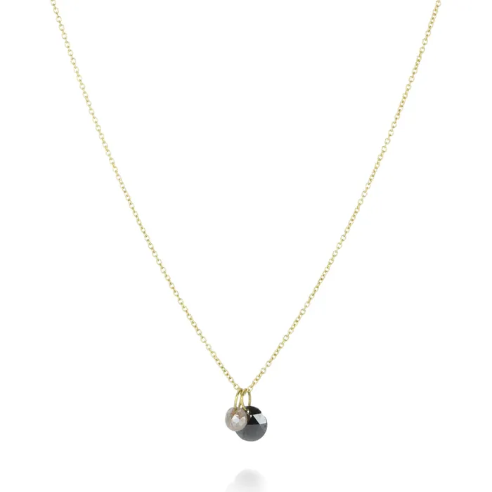 Double Diamond Pendant Necklace Margaret Solow Necklaces