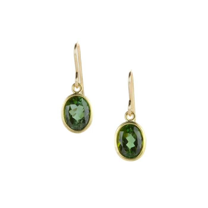 Earrings Dark Green Tourmaline Earrings Maria Beaulieu