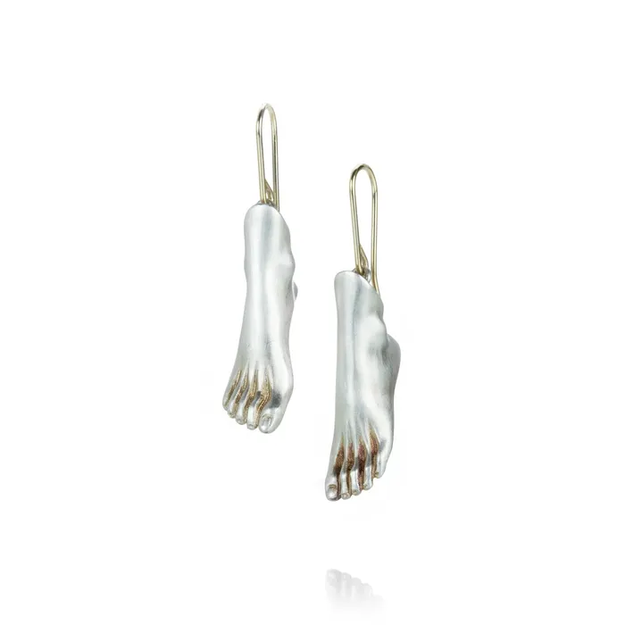 Earrings Gabriella Kiss Sterling Silver Feet Earrings