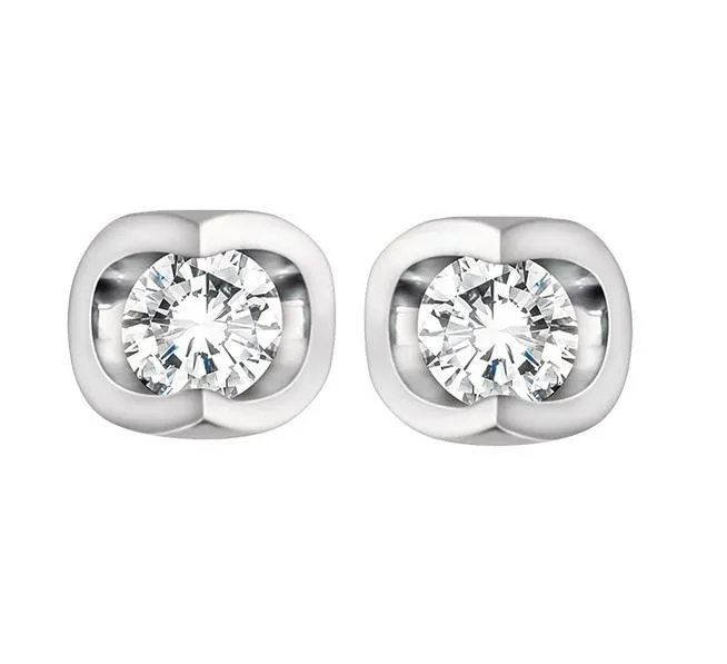 Earrings Independent Jewellers 14kt White Gold 025cttw Diamond Stud Earrings Earrings Independent Jewellers 14kt White Gold 025cttw Diamond Stud Earrings