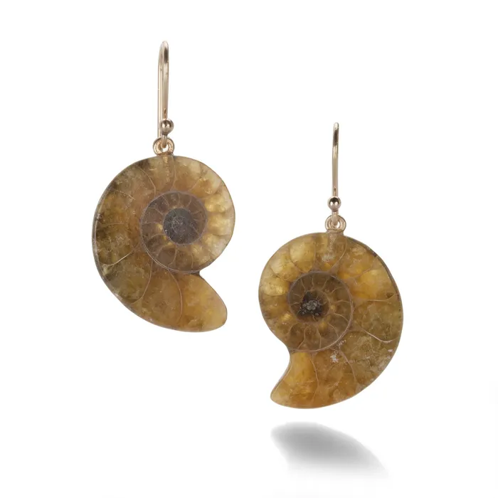 Earrings Small Ammonite Earrings Gabriella Kiss