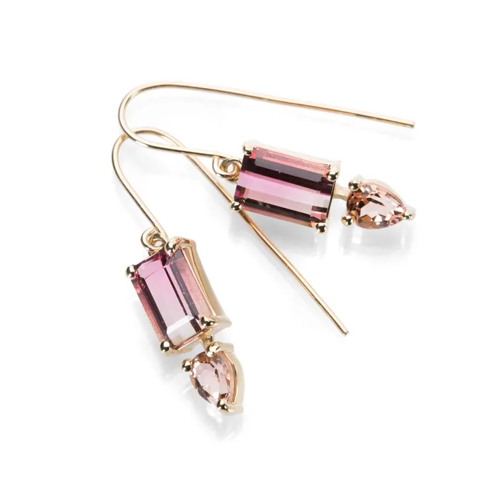 Earrings Tourmaline and Topaz Earrings Nicole Landaw