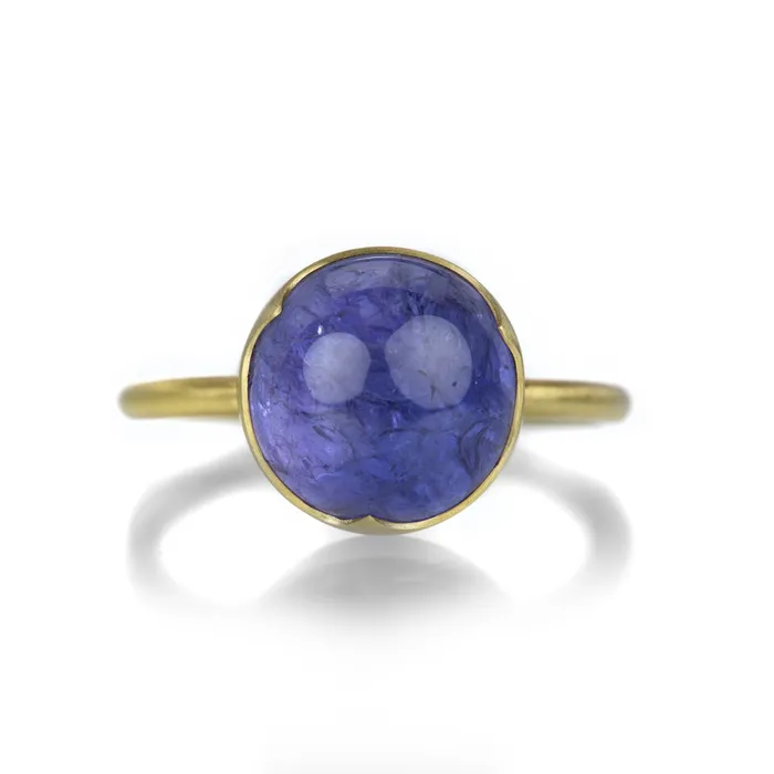 Gabriella Kiss Rings 18k Round Tanzanite Ring