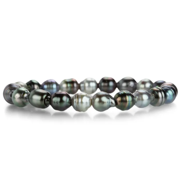 Gellner Multicolored Tahitian Pearl Stretch Bracelet Bracelets