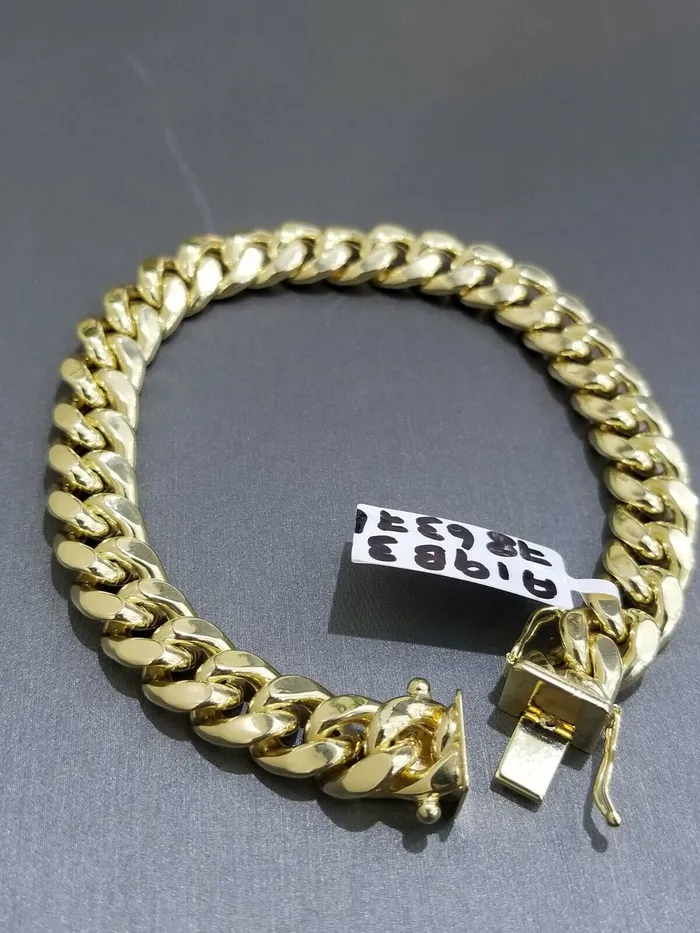 globalwatches10 10k Yellow Gold Miami Cuban Men Bracelet 9 Inch 9MM Box Clasp REAL Bracelets globalwatches10 10k Yellow Gold Miami Cuban Men Bracelet 9 Inch 9MM Box Clasp REAL Bracelets