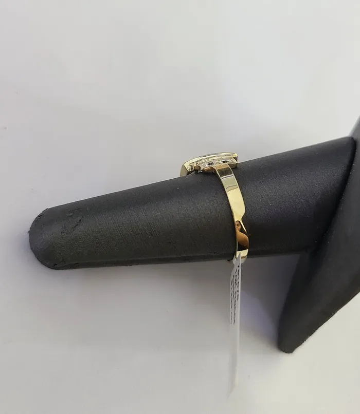 Gold and Diamond Real 10k Yellow Gold Ring Wedding Engagement Casual 10Kt Rings