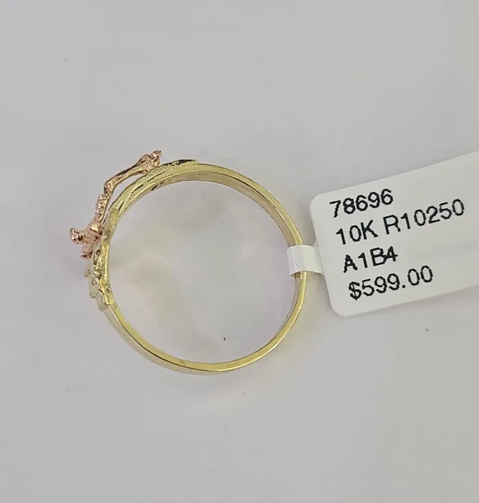 Gold and Diamond Rings Real 10k Jesus Cross Ring Band Wedding Engagement Casual Women Yellow Gold
