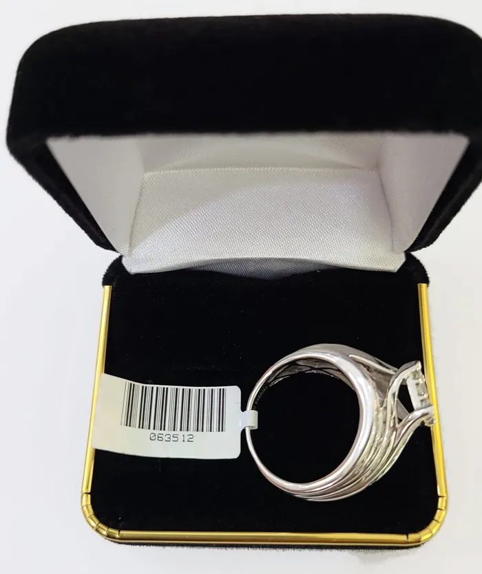 Gold and Diamond Rings REAL 10k White Gold Diamond Ring 150 CT Size 7 Square Shaped Engagement Ring