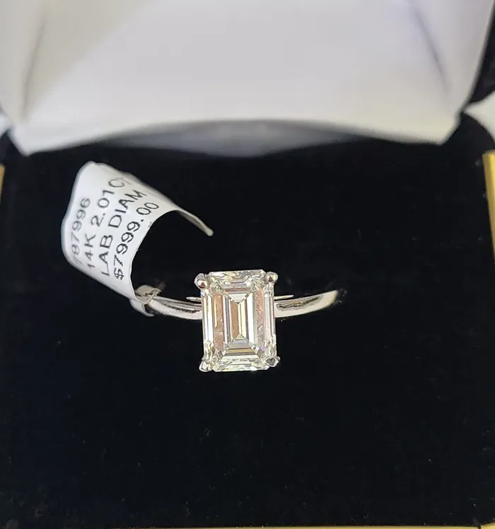 Gold and Diamond Rings REAL 14k White Gold Diamond Ring Lab Created Ladies Wedding Engagement Genuine Gold and Diamond Rings REAL 14k White Gold Diamond Ring Lab Created Ladies Wedding Engagement Genuine