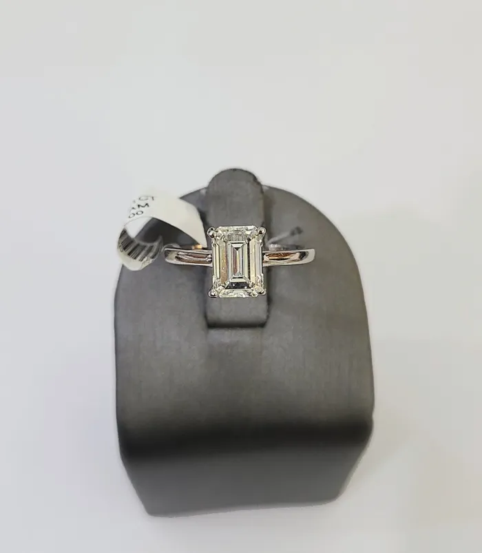Gold and Diamond Rings REAL 14k White Gold Diamond Ring Lab Created Ladies Wedding Engagement Genuine
