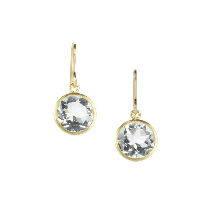 Herkimer Diamond Quartz Drop Earrings Maria Beaulieu Earrings
