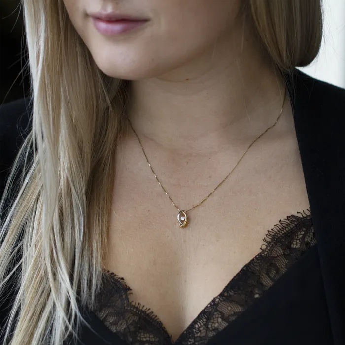Independent Jewellers Rings 10kt Two Tone Gold Pulse Pendant Bring Love To Life