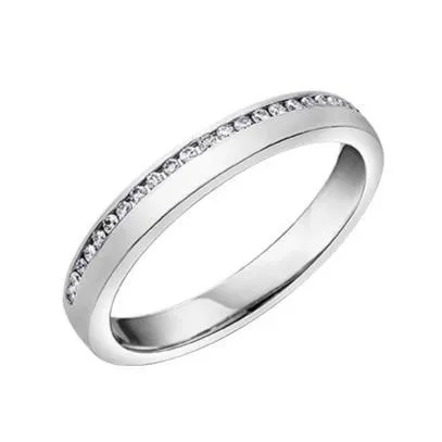 Independent Jewellers Rings 10kt White Gold 012cttw Diamond Band Independent Jewellers Rings 10kt White Gold 012cttw Diamond Band