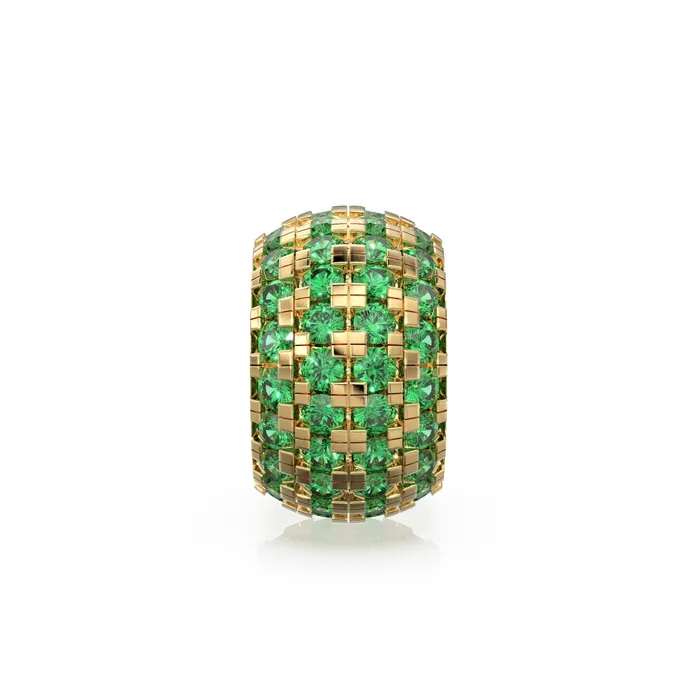 Jalvi Co 14K Large Solid Italian Gold Emerald Rondels Charm Roundel Emerald Enhancer Charm Pave set Emerald Texture Rondelle spacer charms Charm Necklaces Jalvi Co 14K Large Solid Italian Gold Emerald Rondels Charm Roundel Emerald Enhancer Charm Pave set Emerald Texture Rondelle spacer charms Charm Necklaces