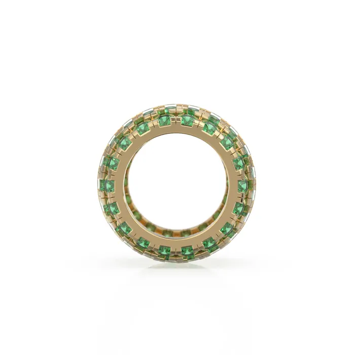 Jalvi Co 14K Large Solid Italian Gold Emerald Rondels Charm Roundel Emerald Enhancer Charm Pave set Emerald Texture Rondelle spacer charms Charm Necklaces Jalvi Co 14K Large Solid Italian Gold Emerald Rondels Charm Roundel Emerald Enhancer Charm Pave set Emerald Texture Rondelle spacer charms Charm Necklaces