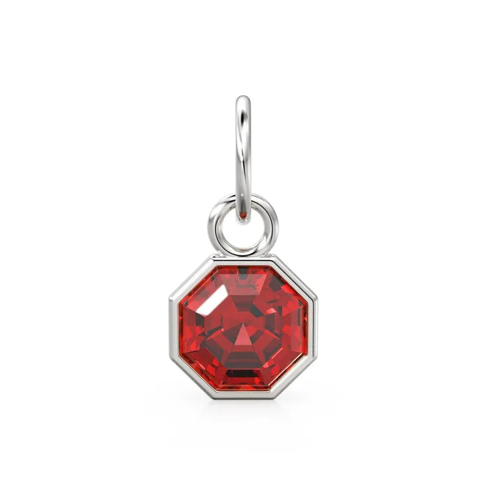 Jalvi Co Charm Necklaces 7mm 14k Yellow Solid Gold Yellow Red Ruby Charm Pendant Bezel Jewelry Finding Jalvi Co Charm Necklaces 7mm 14k Yellow Solid Gold Yellow Red Ruby Charm Pendant Bezel Jewelry Finding